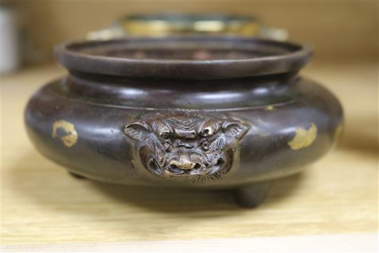 Two Chinese censers